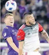  ?? STEPHEN M. DOWELL/STAFF PHOTOGRAPH­ER ?? Orlando City rookie Cam Lindley (left) represente­d the Lions in the MLS Homegrown Game on Tuesday night.