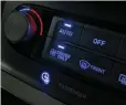  ??  ?? Driver only setting for the climate control helps reduce energy consump
tion and increase efficiency (top). Amount of range gained every time you lift off and regenerati­ve braking is activated
is displayed just above the speedo in Eco mode
(below)