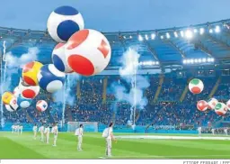 ?? ETTORE FERRARI / EFE ?? Una imagen de la ceremonia de apertura de esta Eurocopa en Roma.