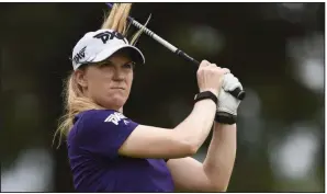  ?? (NWA Democrat-Gazette/Charlie Kaijo) ?? Austin Ernst won last year’s NW Arkansas LPGA Championsh­ip at Pinnacle Country Club in Rogers. Ernst returns for this year’s tournament, which begins Friday.