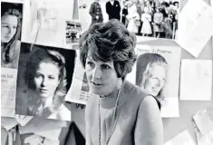  ??  ?? Maureen Baker in her office at Susan Small in 1969; (below, left) Princess Anne at her 1973 wedding to Captain Mark Phillips, at which she wore the dress designed for her (below, right) by Maureen Baker