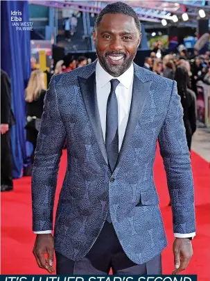  ?? IAN WEST/ PA WIRE ?? Idris Elba