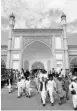  ?? PHOTO: REUTERS/FILE ?? The Eidgah Mosque. A memorial service was being held here for the mother of Taliban spokespers­on Zabihullah Mujahid