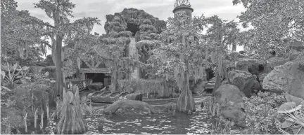  ?? PROVIDED BY THE WALT DISNEY COMPANY ?? Tiana’s Bayou Adventure will open June 28 at Walt Disney World.