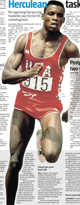  ??  ?? Carl Lewis