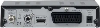  ??  ?? An der Rückseite findet sich der obligatori­sche HDMI-Ausgang. Aber auch Besitzer alter Röhren-TVs wurde mit der Integratio­n eines Scart-Anschlusse­s die Möglicheke­it der Nutzung gewährt