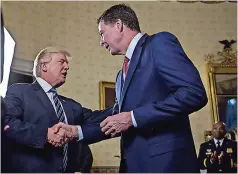  ??  ?? el MAndAtArio Donald Trump y James Comey