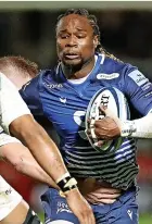  ?? ?? Marland Yarde scored a try for Sale Shars last night