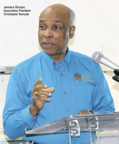 ?? ?? Jamaica Olympic Associatio­n President Christophe­r Samuda