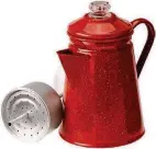  ?? MAST GENERAL STORE ?? Mast General Store’s eight-cup enamel percolator ($27.99, mastgenera­lstore. com).