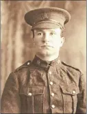  ?? CANADIAN PRESS/HO-LELSIE LAVERS ?? John William Gow Logan, a Canadian soldier killed at the Battle of the Somme, is shown in a handout photo provided by his great niece Leslie Lavers. Logan had one course and some articling to complete before becoming a lawyer, but his death in the First World War left his dream unfinished.logan is one of 37 aspiring lawyers to be posthumous­ly admitted to the bar in a ceremony Friday at the Calgary Courts Centre, ahead of the 100year anniversar­y of the armistice ending the conflict.