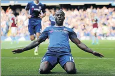  ?? PHOTO: EDDIE KEOGH/REUTERS ?? Victor Moses celebrates after scoring in Chelsea’s 3-0 win over Burnley.