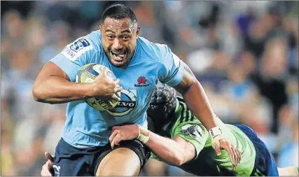  ?? Picture: GETTY IMAGES ?? READY FOR ACTION: Prop forward Sekope Kepu has returned from a stint in France with Bordeaux to boost the Waratahs in Super Rugby