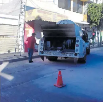  ?? CORTESÍA: PC TULA. ?? Sobre calle Leandro Valle aconteció la emergencia