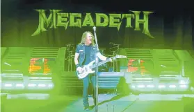  ??  ?? David Ellefson of Megadeth performs at Ozzfest at the Manuel Amphitheat­er on Sept. 24, 2016, in Los Angeles.