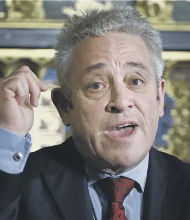  ?? PICTURE: PA ?? 0 John Bercow has been Commons Speaker for a decade
