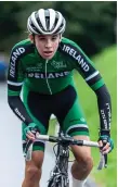  ??  ?? Matthew Devins racing for Ireland at the Youth Tour of Austria.