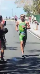  ?? CORTESÍA ?? Chacón durante la prueba de atletismo en Puerto Rico.