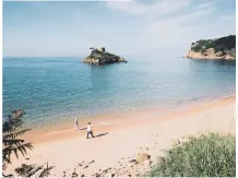  ??  ?? Above: Just one of the golden sand beaches on the island of Jersey. Right: The Atlantic Hotel offers a stunning luxury stay.
Pictures by Andy Le Gresley