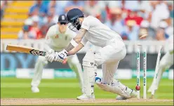  ?? REUTERS ?? ▪ KL Rahul, batting at No. 3, could not even aggregate 20 runs across two innings in the first Test against England at Edgbaston.