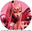  ??  ?? Lady Gaga went upbeat with her latest album Chromatica