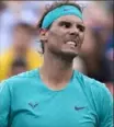  ?? Associated Press ?? Rafael Nadal reacts during second- round play Wednesday at the Rogers Cup Montreal. Nadal won in straight sets.