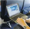  ?? AP ?? Britain and the U.S. banned electronic devices in the carry-on bags of passengers travelling from six countries.