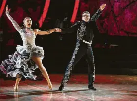  ?? Courtesy AB C ?? Former Texas Gov. Rick Perry, now U.S. energy secretary, dances with partner Emma Slater on “Dancing with the Stars” in 2016.