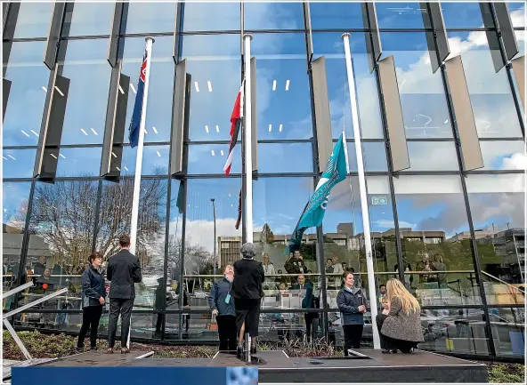  ?? TOM LEE/STUFF ?? The opening of the new Waikato Regional Council offices in Hamilton last year – now the council is opening up to put greater focus on avoiding bullying and harassment.
Left: Regional council chairperso­n Barry Quayle hopes new code of conduct definition­s will help sort out poor behaviour at the regional council.