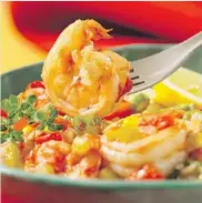  ?? Robert Rose Inc. photos ?? Down home shrimp packs a hint of heatand lots of freshness.