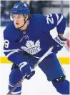  ?? RICK MADONIK/TORONTO STAR ?? Leaf William Nylander needs a new deal by the fall, an early test for whoever becomes GM.