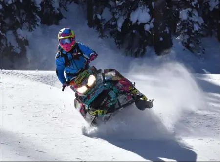  ?? PHOTO PROVIDED ?? New York state has nearly 10,500miles of snowmobile trails.