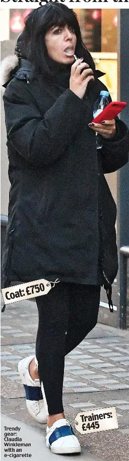 does claudia winkleman smoke cigarettes Straight from the gym, Cloudier Winkleman!