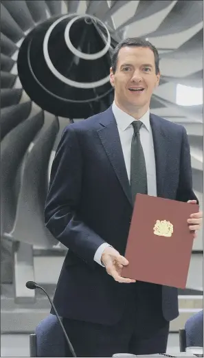  ??  ?? The then Chancellor of the Exchequer George Osborne at the AMRC training centre to sign the devolution deal for Sheffield.