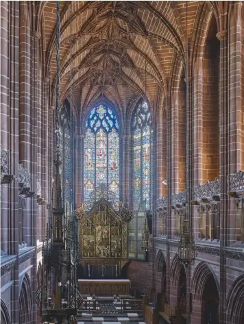 ??  ?? Fig 7: The Lady Chapel is of a quite different character from the body of the cathedral