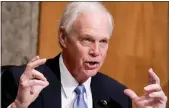  ?? Greg Nash / Pool / Getty Images /TNS ?? Sen. Ron Johnson, R- Wis., has vowed to hold up the coronaviru­s relief bill.