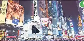 ?? — AFP ?? Coty Inc. just announced the opening of the CoverGirl flagship store in the heart of New York City in Times Square, in the fall of 2018.