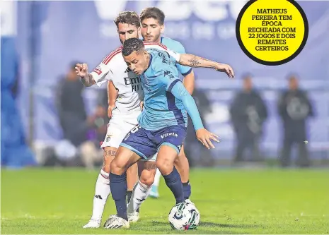  ?? ?? Matheus Pereira reencontra Rafa no jogo desta noite contra o Benfica