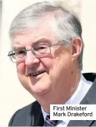  ??  ?? First Minister Mark Drakeford