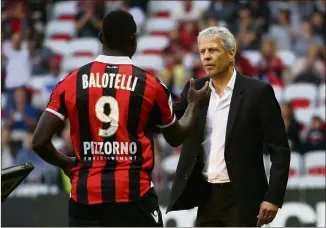  ?? (Photo Sébastien Botella) ?? Super Mario et “Lulu” ne se croiseront plus la saison prochaine.