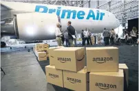  ?? TED S. WARREN THE ASSOCIATED PRESS FILE PHOTO ?? Amazon announced its first aircraft purchases earlier this year, buying 11 Boeing Co. 767-300 jets to join a fleet of leased planes.