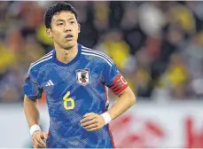  ?? FOTO: IMAGO ?? Wataru Endo, Kapitän des VfB Stuttgart, ist einer von den Deutschlan­d-Legionären im Kader der Japaner.