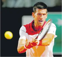  ?? REUTERS ?? El tenista serbio Novak Djokovic espera acercarse al top-10 ATP.