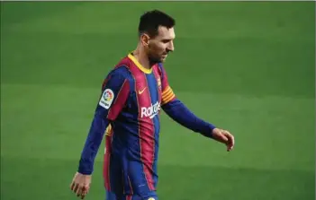  ??  ?? Lionel Messi underskrev i 2017 en fireårig kontrakt, som har en samlet vaerdi på godt 4 mia. kr. Arkivfoto: Lluis Gene/AFP