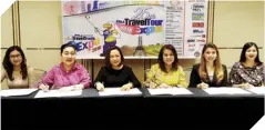  ??  ?? (From left) SkyCable Corp. marketing manager Olai De Jesus, Patty Chiong, SkyCable Corp. marketing head Jaynalen Redondo, Marlene Dado Jante, SkyCable Corp. sales head Ma. Cecilia Rodriguez and SkyBiz account manager Claudia Isabel Kallos.