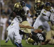  ?? Timothy Hurst / Staff Photograph­er ?? Colorado running back Jarek Broussard had 94 yards rushing in the opening win over Northern Colorado.
couple of them to score its only touchdown. Mistakes are sure to be more costly against a team like A&M. The Buffs have to play a clean game.