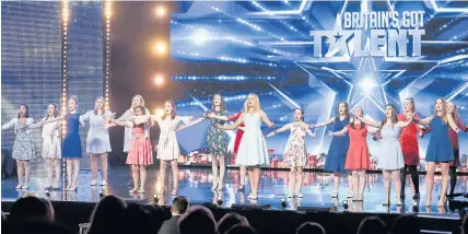  ?? Tom Dymond/Syco/Thames ITV ?? > Angelicus Celtis impressed the Britain’s Got Talent judges with their performanc­e of Nessun Dorma on Saturday