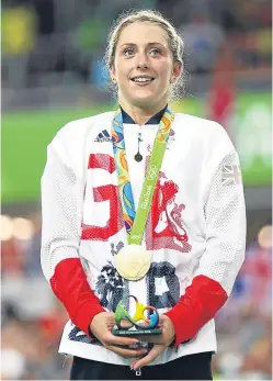  ?? Picture: Getty. ?? Laura Trott heads Eve Muirhead’s Rio top three.