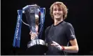  ?? Photograph: John Walton/ PA ?? Alexander Zverev is competing to defend the ATP Tour final he won last year against Novak Djokovic.