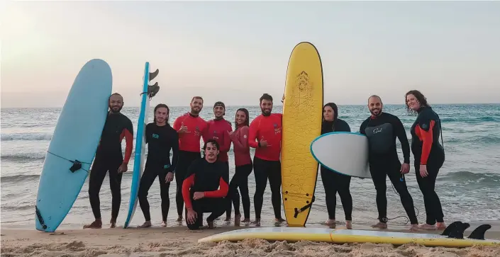  ?? (Photos: Gvanim) ?? GVANIM SURF Club’s Riding the Waves program.